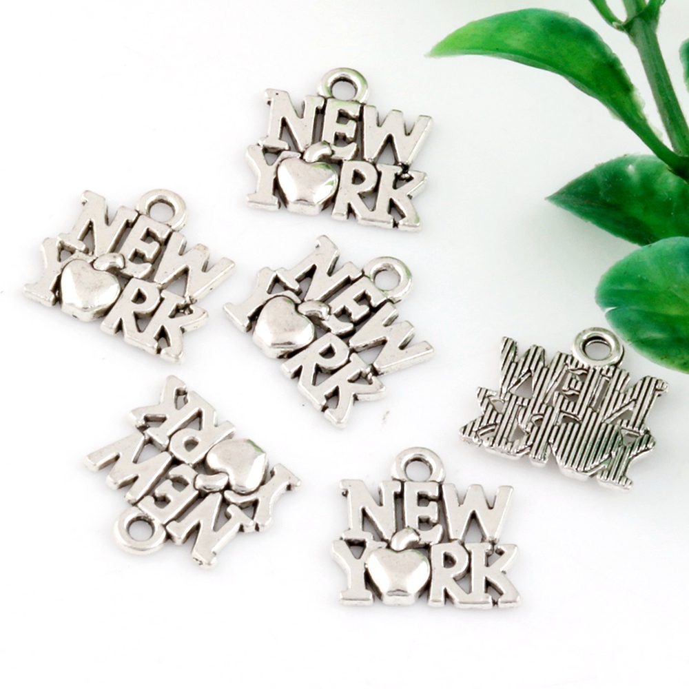 30 Buah Liontin Jimat Paduan L - Jewelry Making New York ulasan dan harga