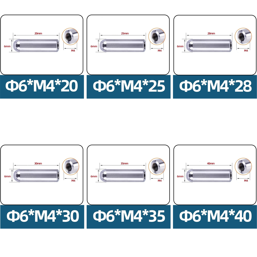 30/60 Buah Pin Dowel Ulir Inte - Head Pin Assorted ulasan dan harga