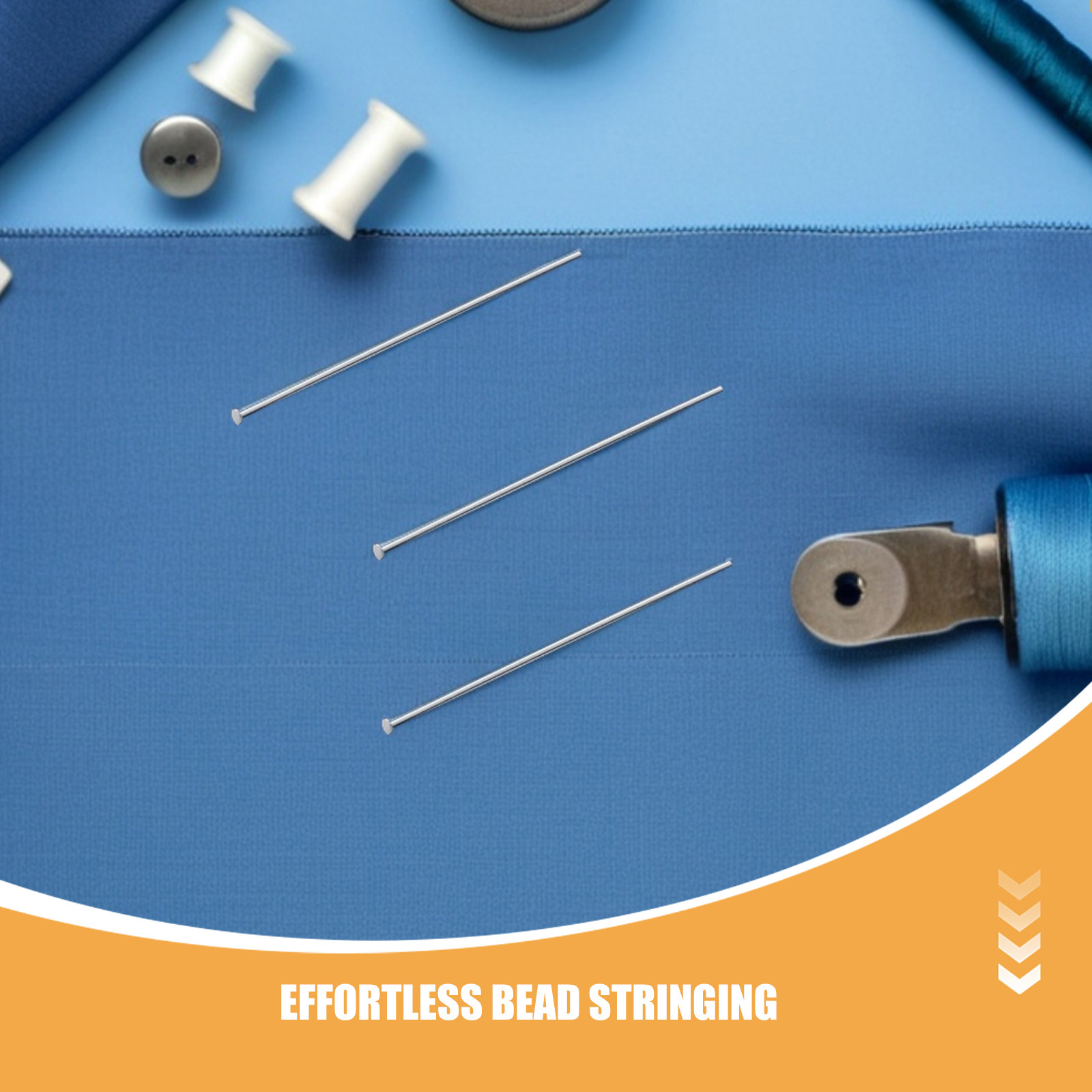 300Pcs Pin Datar Stainless Ste - Jewelry Making Head Pins ulasan dan harga