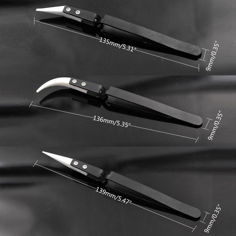 3 Buah/Set Pinset Baja Tahan K - Jewelry Making Tool Kit ulasan dan harga