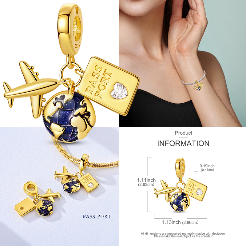 Liontin Seri Perjalanan Perak  - Jewelry Making Paris ulasan dan harga