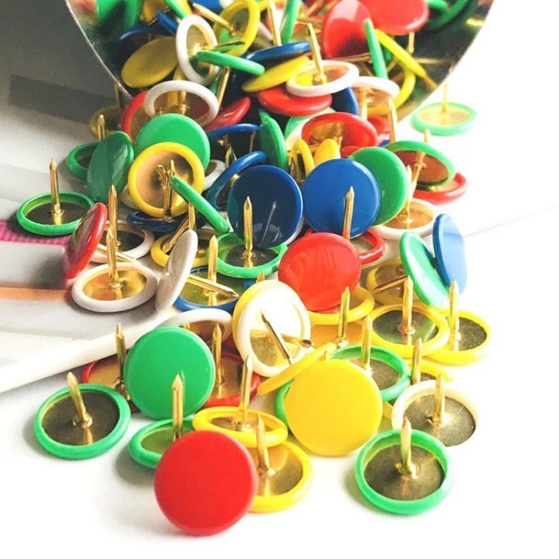 130 buah Pin Kancing Kepala Bu - Head Pin Assorted ulasan dan harga