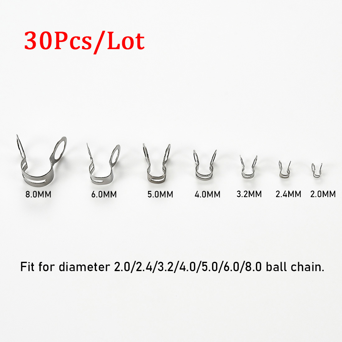30 Buah Gesper Konektor Rantai - Jewelry Making Name ulasan dan harga