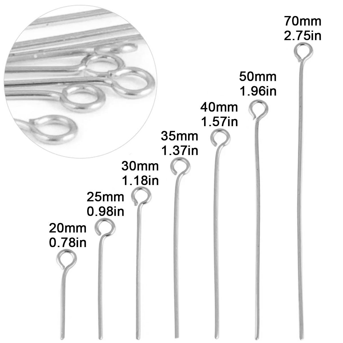 100 Buah/Lot Pin Mata Baja Tah - Jewelry Making Head Pins ulasan dan harga