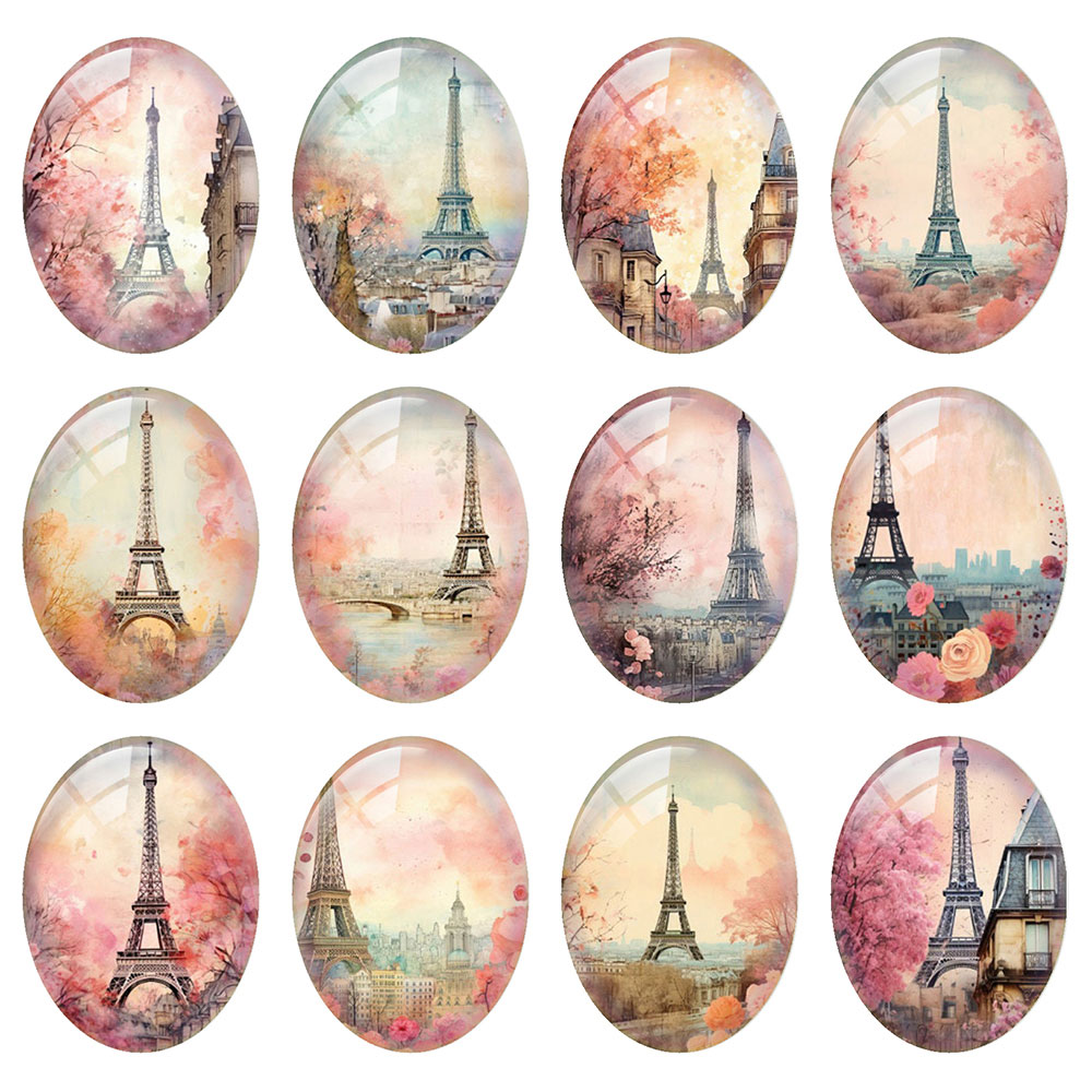 Kaca Cabochon Bentuk Bulat/Ova - Jewelry Making Paris ulasan dan harga