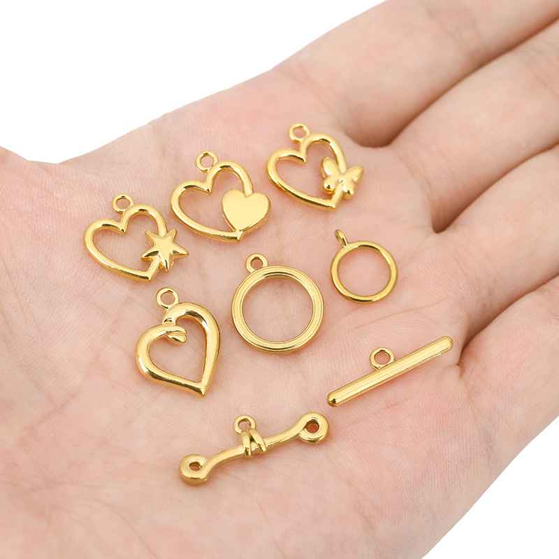 5 Set Kait Pengait Gelang Baja - Jewelry Making Name ulasan dan harga