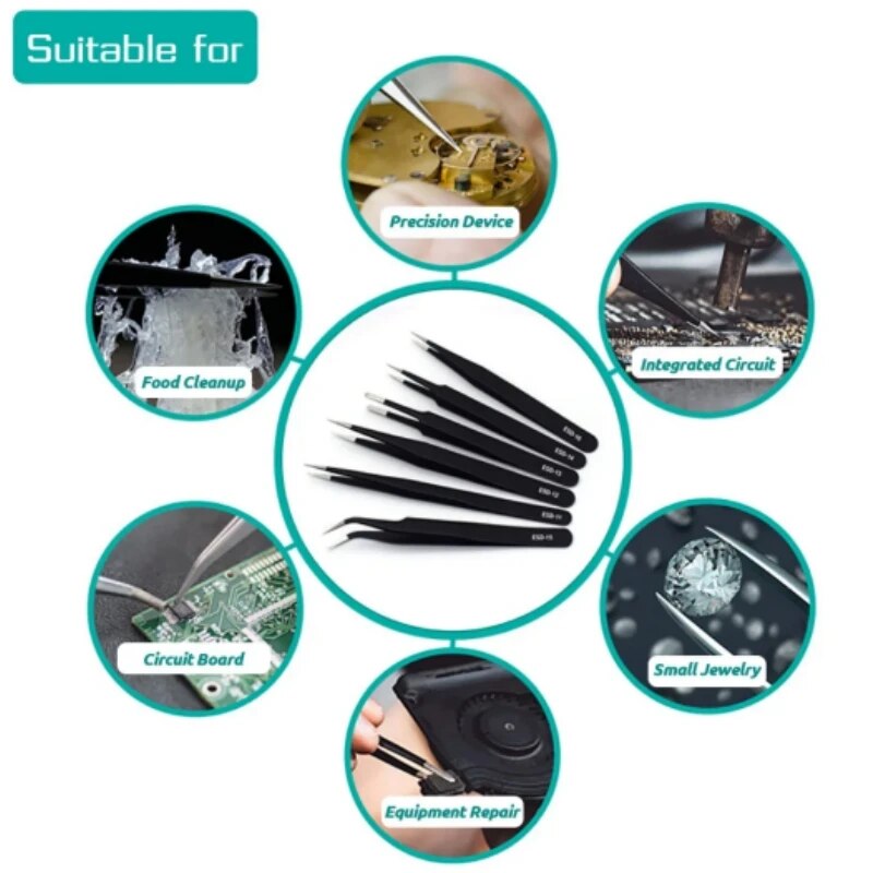 Penjepit hitam lurus melengkun - Jewelry Making Tool Kit ulasan dan harga
