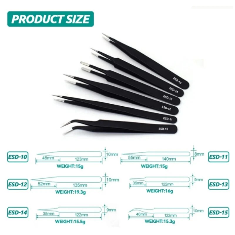 Penjepit hitam lurus melengkun - Jewelry Making Tool Kit ulasan dan harga