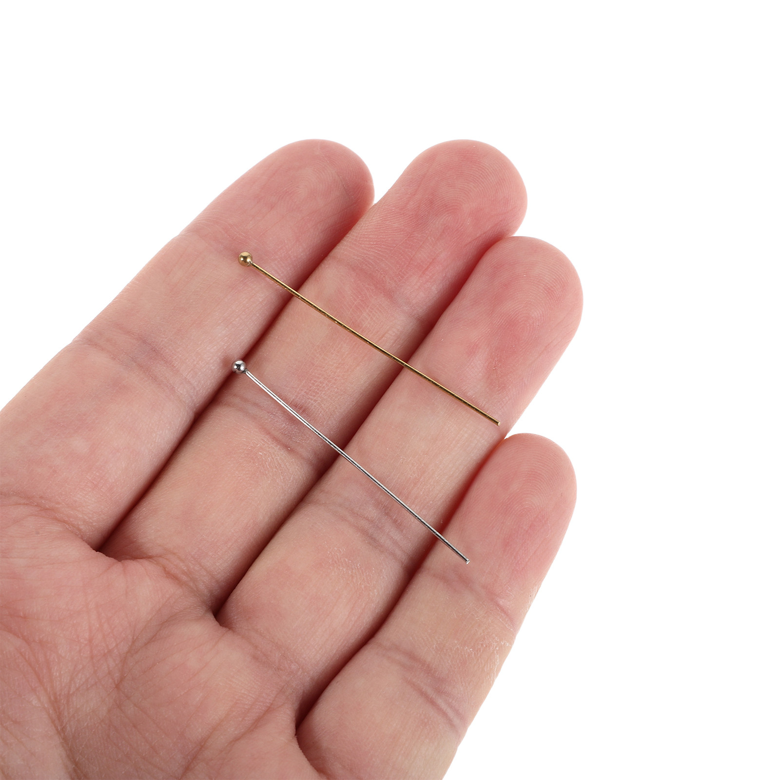 100Pcs Pin Kepala Bola Stainle - Jewelry Making Head Pins ulasan dan harga
