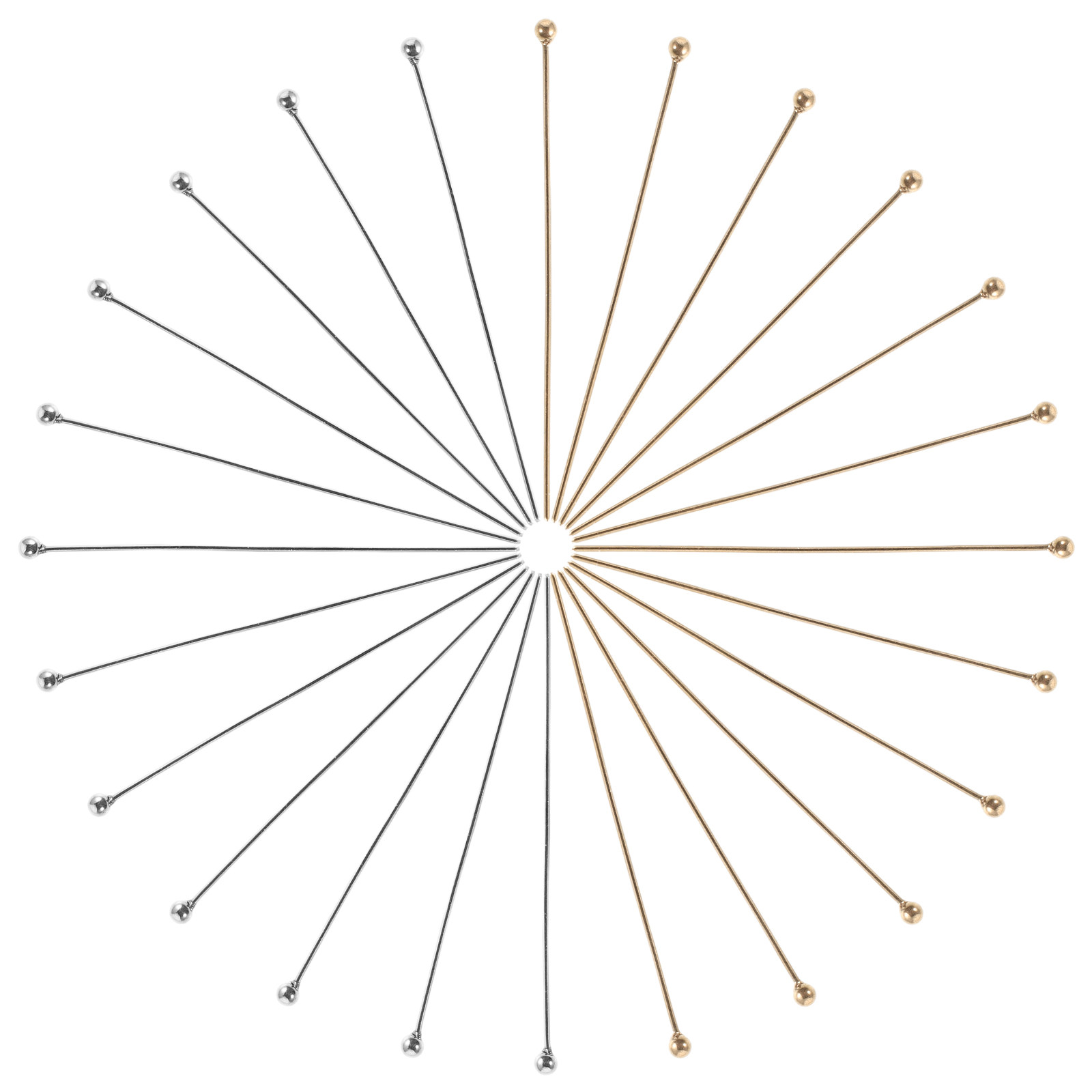 100Pcs Pin Kepala Bola Stainle - Jewelry Making Head Pins ulasan dan harga