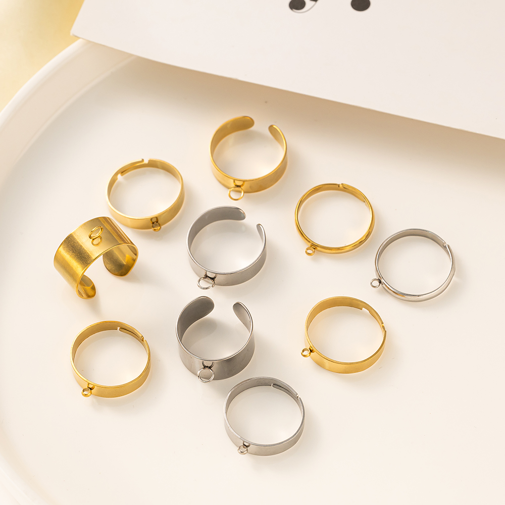 5 Buah/Lot Dasar Cincin Terbuk - Jewelry Making Ring Tool ulasan dan harga