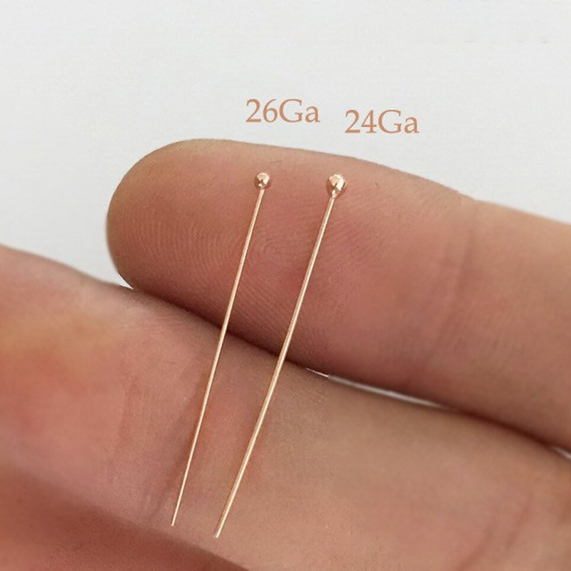 Kawat Ball Headpin Isi Emas Ro - Jewelry Making Head Pins ulasan dan harga