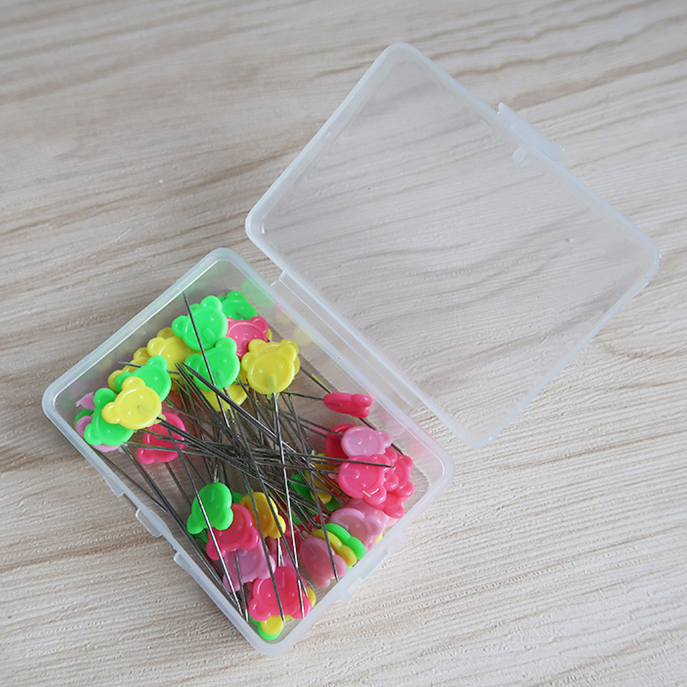 50Pcs Jarum Peniti Kepala Beru - Head Pin Assorted ulasan dan harga