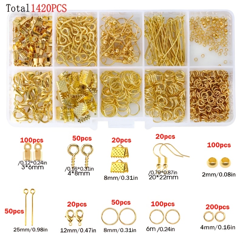 1420pcs 1 kotak Set Perlengkap - Jewelry Making Tool Kit ulasan dan harga