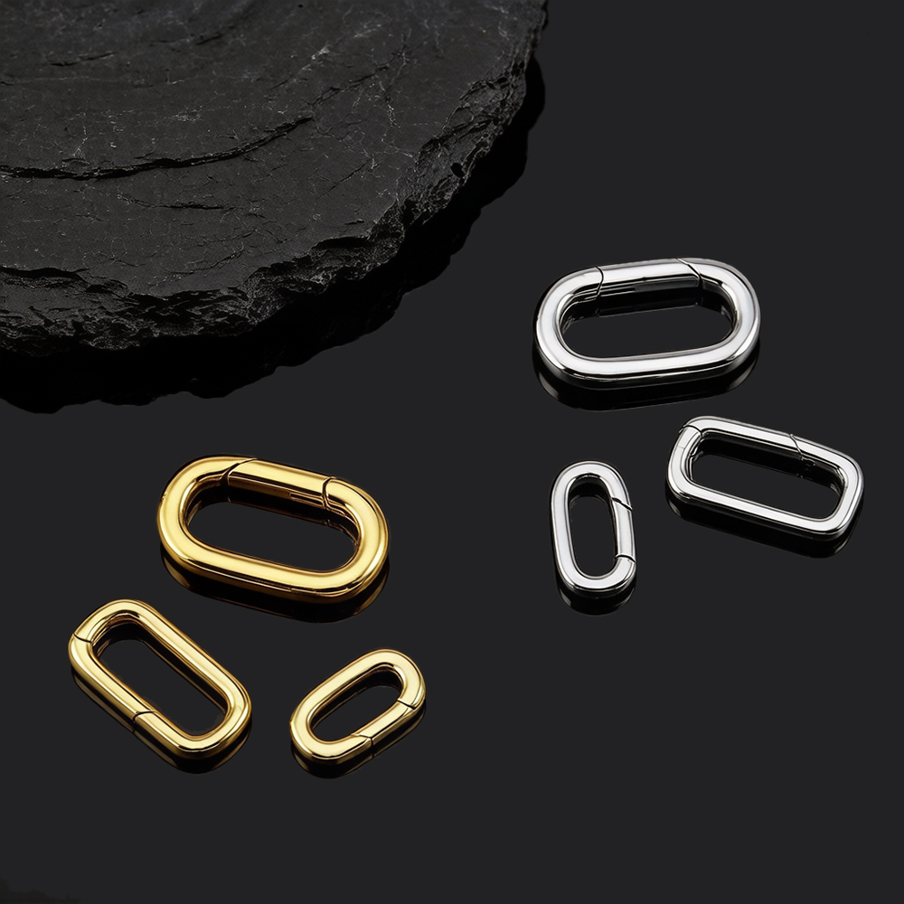 2pcs Pengait Kalung Oval Berla - Jewelry Making Beads ulasan dan harga