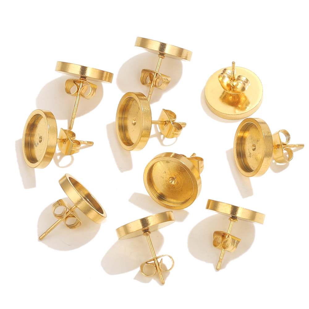 10 Buah Anting Emas Baja Tahan - Jewelry Making With Resin ulasan dan harga