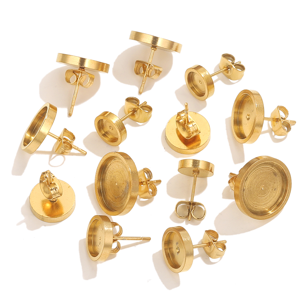 10 Buah Anting Emas Baja Tahan - Jewelry Making With Resin ulasan dan harga