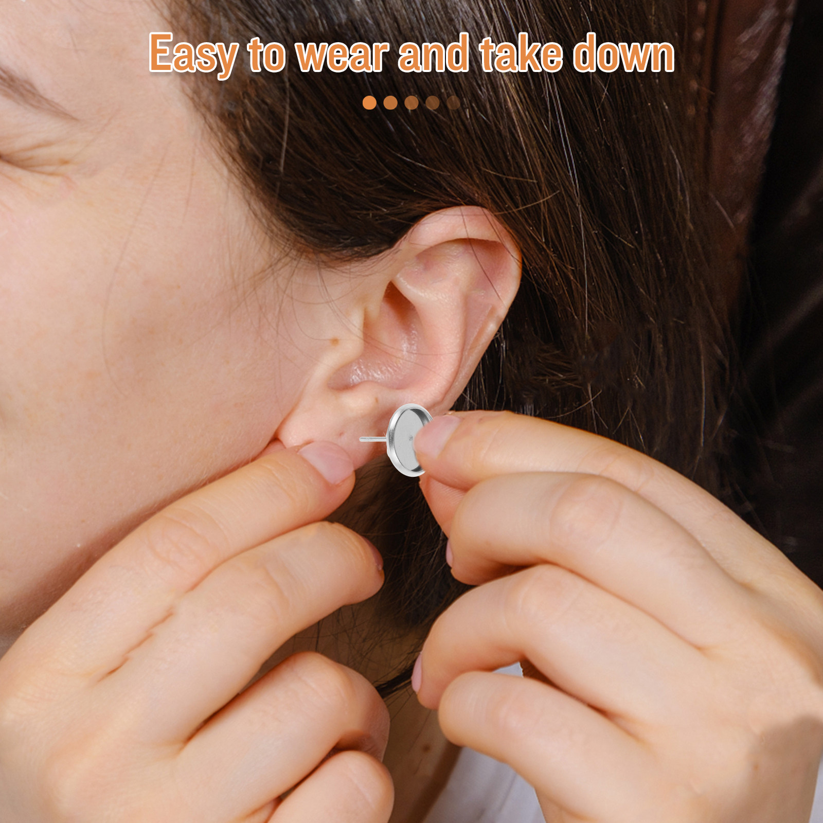 20Pcs Alas Anting Logam Kosong - Jewelry Making With Resin ulasan dan harga
